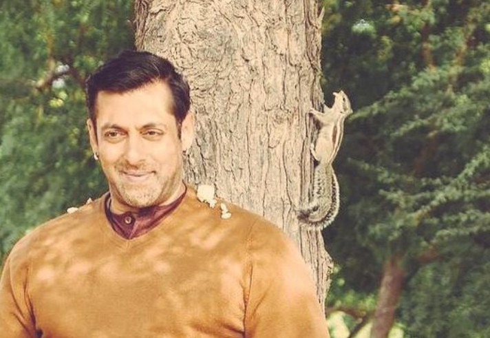 Salman Khan with Squirrel