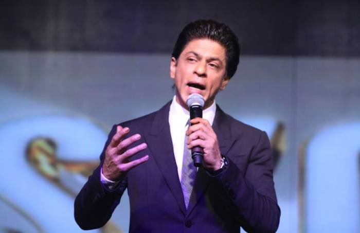 Actor Shahrukh Khan during the announcement of a new television show Got Talent World Stage Live in Mumbai, on August 1, 2014. The show will be hosted by Shahrukh and will be telecast on Colors channel. (Photo: IANS)
