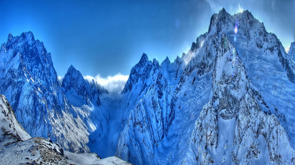 Magnificent Mountainscape Hdr HD Desktop Background