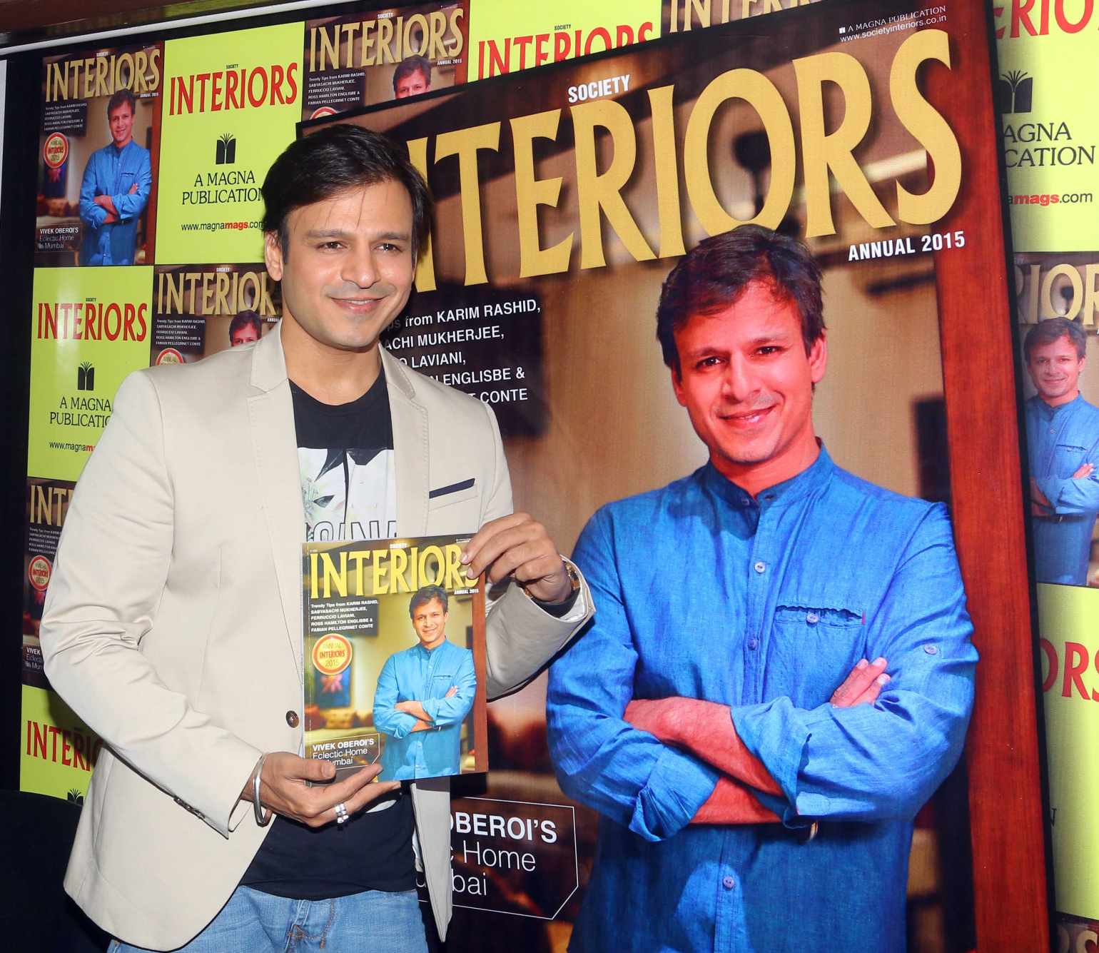 Vivek Oberoi at Society Interiors new magazine cover launch event