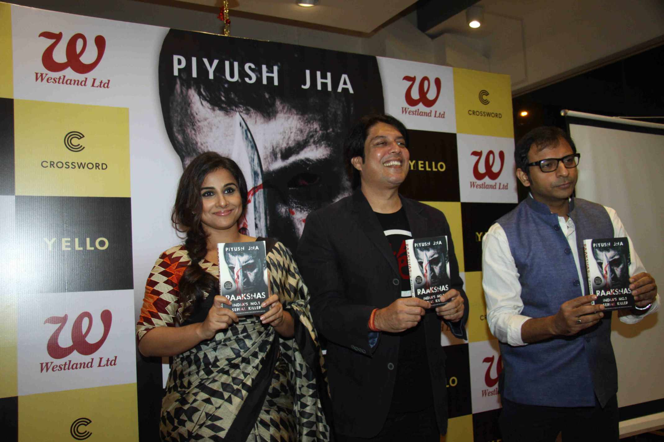 Vidya Balan launches Piyush Jha's Raakshas book