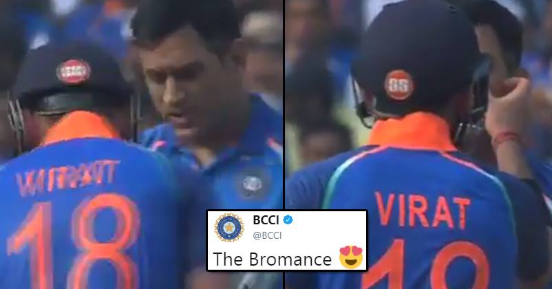 BCCI Tweets About Bromance Between Dhoni And Virat, Twitter Went Crazy