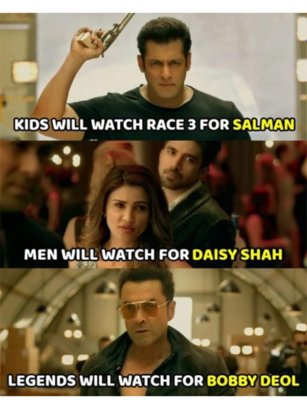 Salman Khan's Race 3 Started A Meme Fest, It Is Simply 