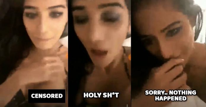 Poonam Pandey Suffered SHOCKING Nip-Slip Moment On Insta Live, Watch