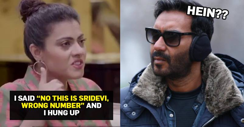 When Kajol Hung Up On Ajay Devgn Saying It ‘ S Wrong Number Watch 