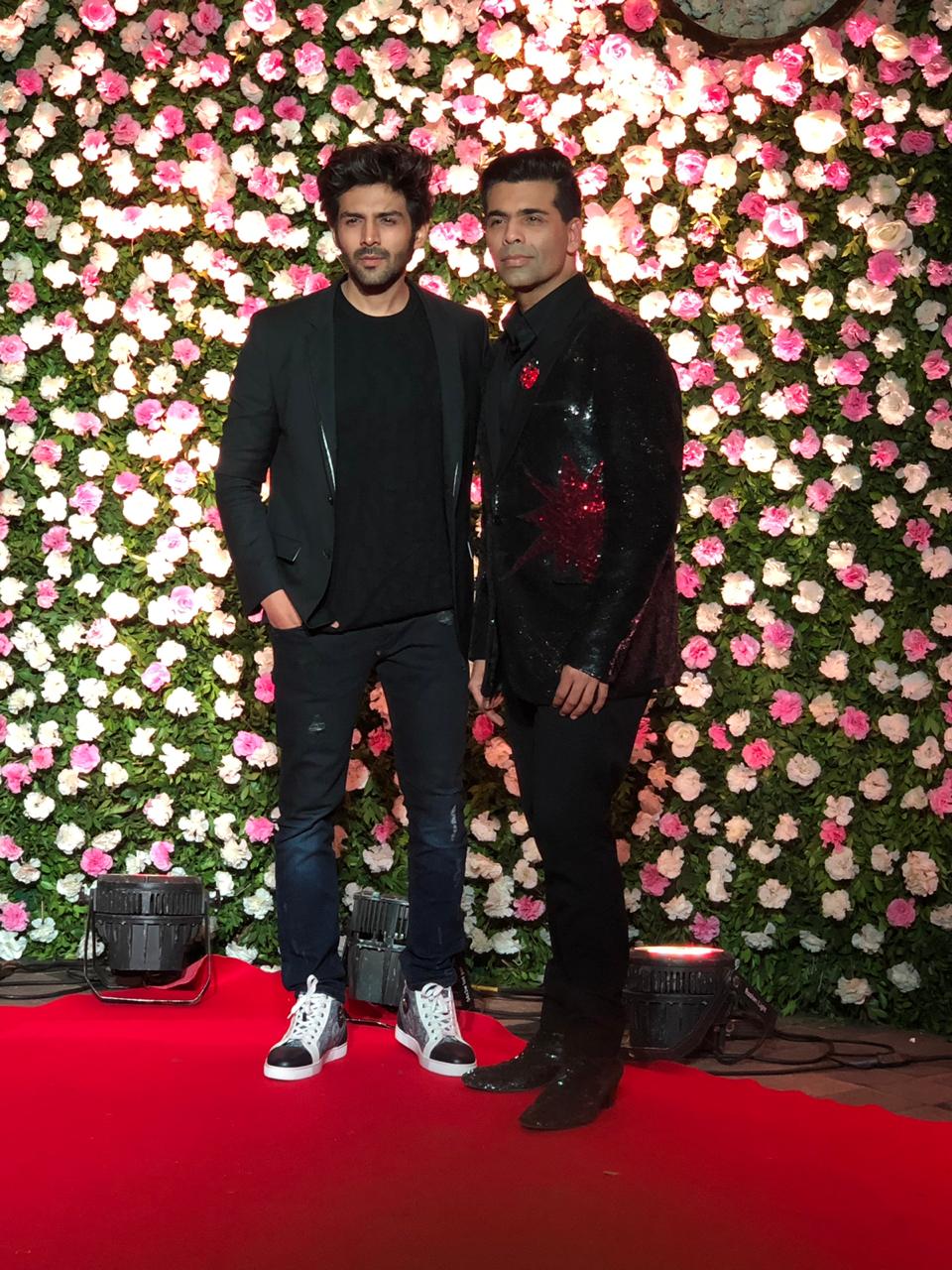 Kartik Aaryan with Karan Johar