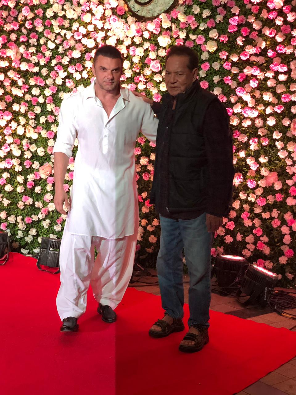 Sohail Khan with father Salim.