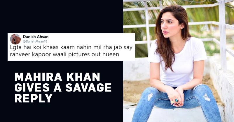 A Fan Takes A Dig At Mahira Over Her Leaked Pics With Ranbir Again, Got