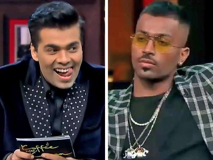 Karan Johar and Hardik Pandya