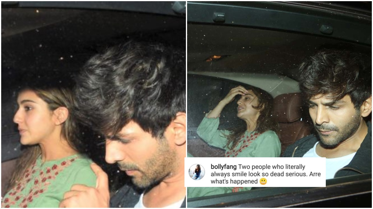 Sara Ali Khan And Kartik Aaryan Looked Serious In Latest Pic, This Is