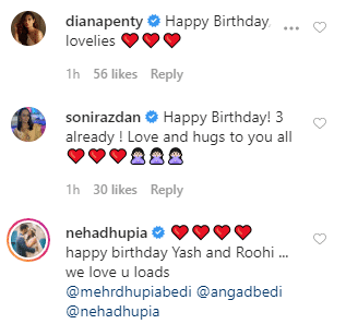 Wishes from B-town celebs on Yash and Roohi’s birthday
