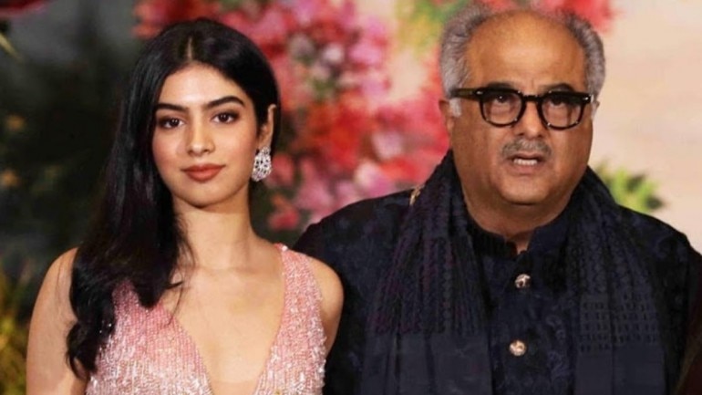 Image result for Boney Kapoor with Khushi