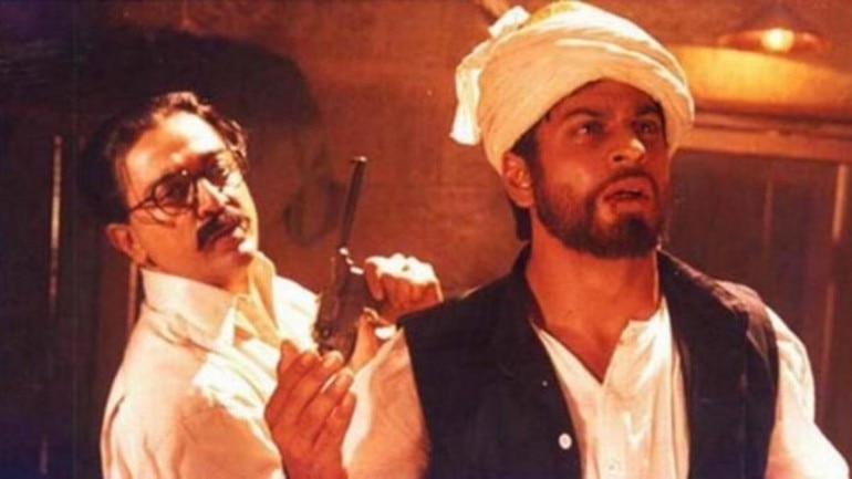 Kamal Haasan and Shah Rukh Khan in a still from Hey Ram (2000).