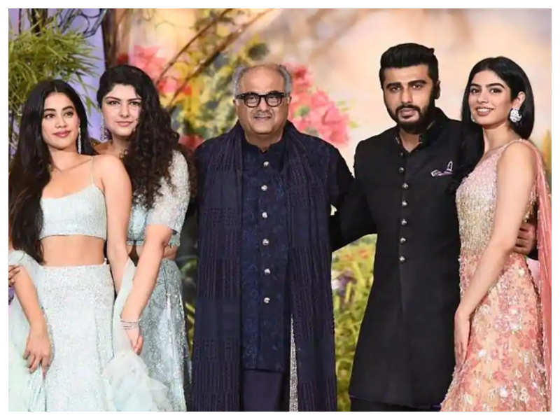 Image result for Boney Kapoor with four kids