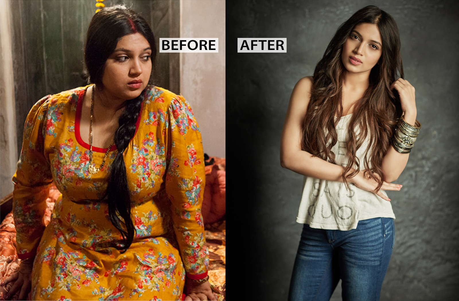 Image result for bhumi pednekar then and now