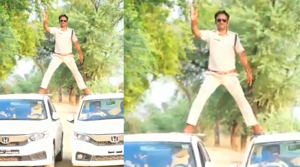 MP Cop Performs Famous Stunt From Singham; Fined Rs 5000 | VIDEO