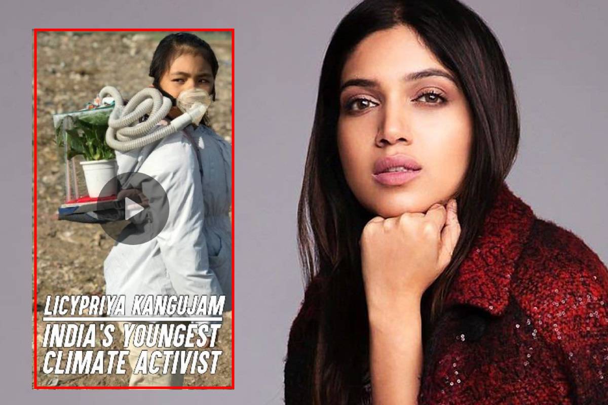 Bhumi Pednekar and young climate activist Licypriya Kangujam join forces for environment protection