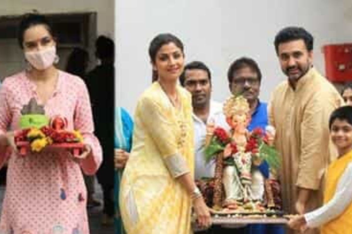 Shilpa Shetty & Shraddha Kapoor go for eco-friendly Ganapati Visarjan!