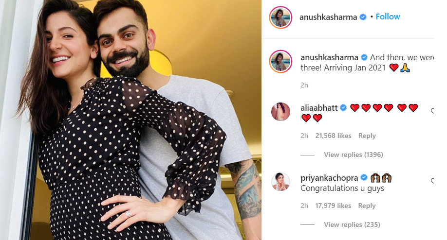 Virat Kohli, Anushka Sharma announce pregnancy news, Share a pic of ‘Baby Bump’ Virat Kohli, Anushka Sharma announce pregnancy news, Share a pic of ‘Baby Bump’ 