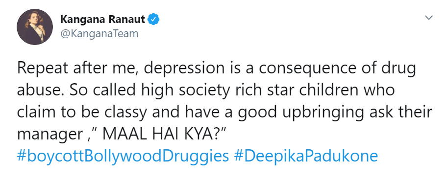 Kangana Ranaut in no mood to spare Deepika Padukone after her drug chats go viral