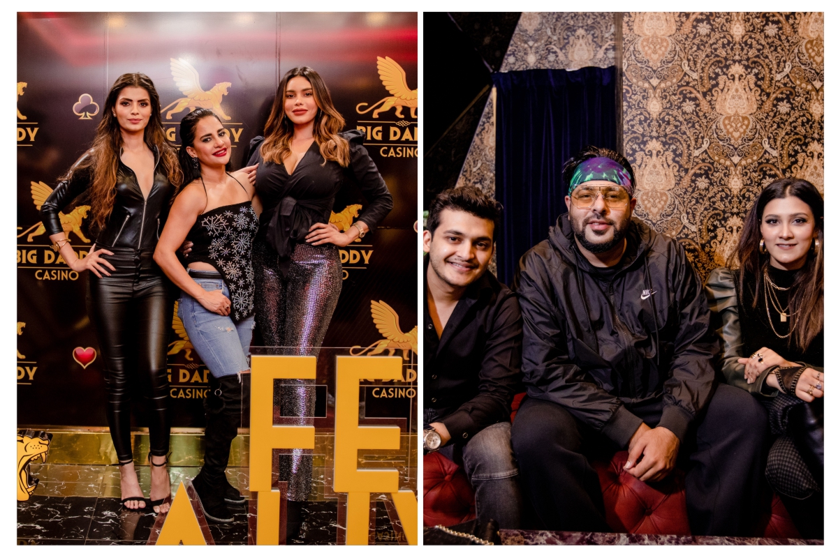 In Pic. L to R- Sonali Raut, Lizaa Malik, Gizele Thakral, Big Daddy Director Lakhram Goyal, Badshah & Aastha Gill